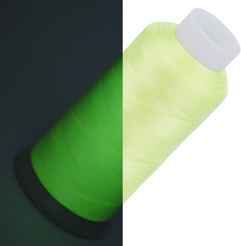 simthread Glow in Dark Thread for Embroidery and Sewing 2500 Yards Light Yellow - Image 1